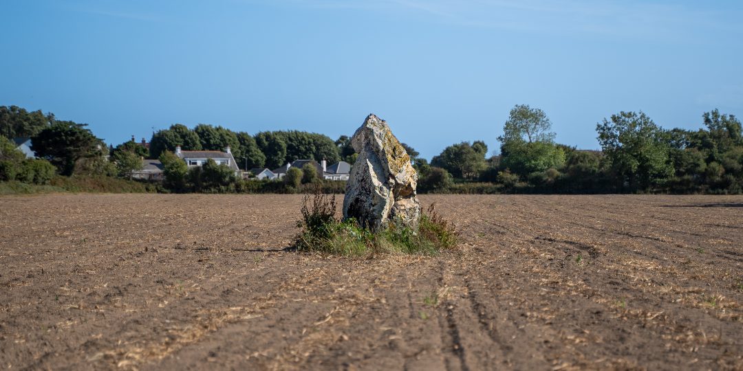 La Dame Blanche Menhir, St Clement, Jersey
