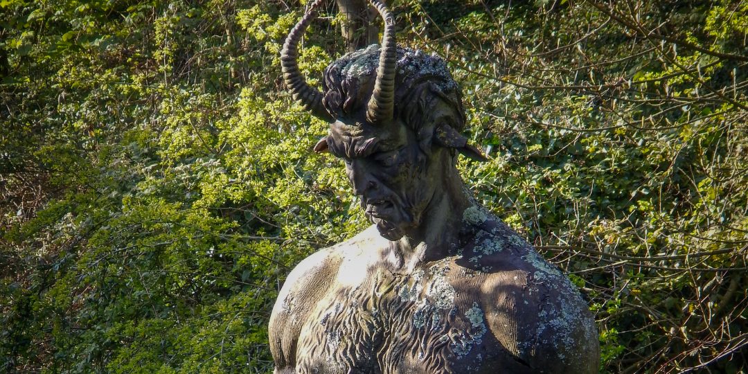 The Devil statue, St Mary, Jersey