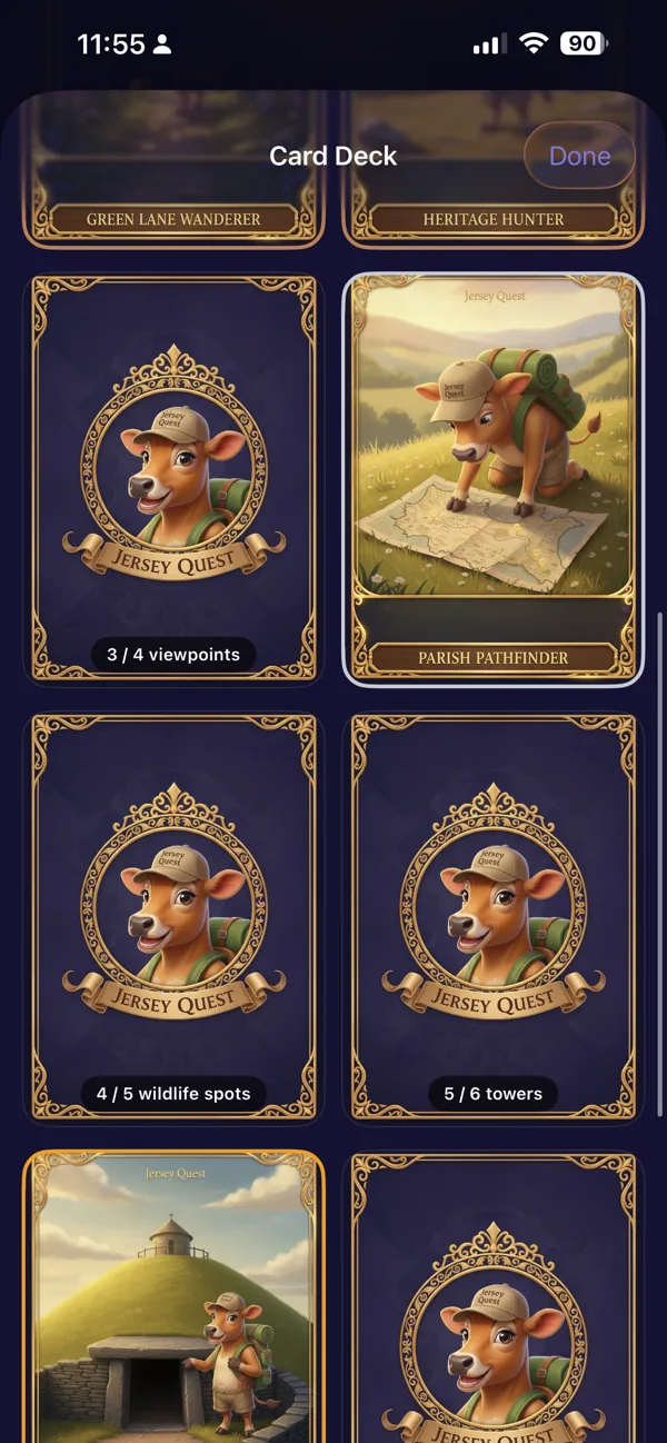 Illustrated cards