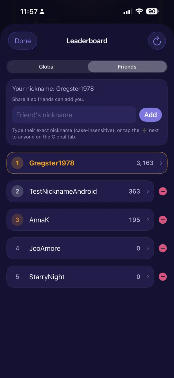 Leaderboards